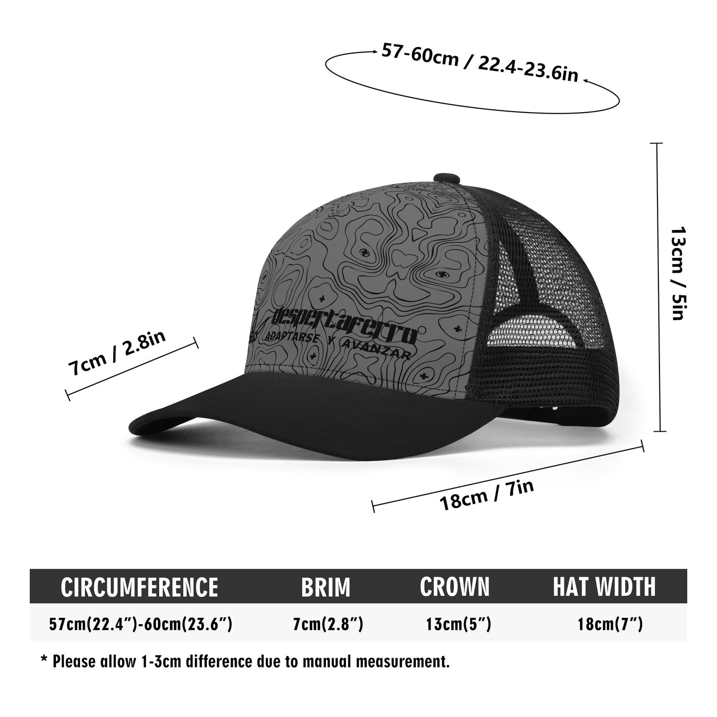 Gorra topográfico